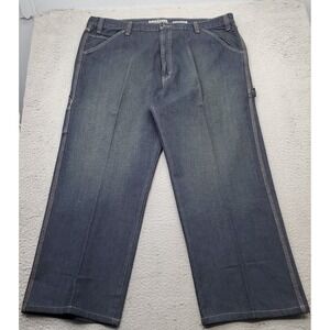 Signature By Levi's Carpenter Jeans Mens 44x30 Blue Denim Workwear Hammer Loop